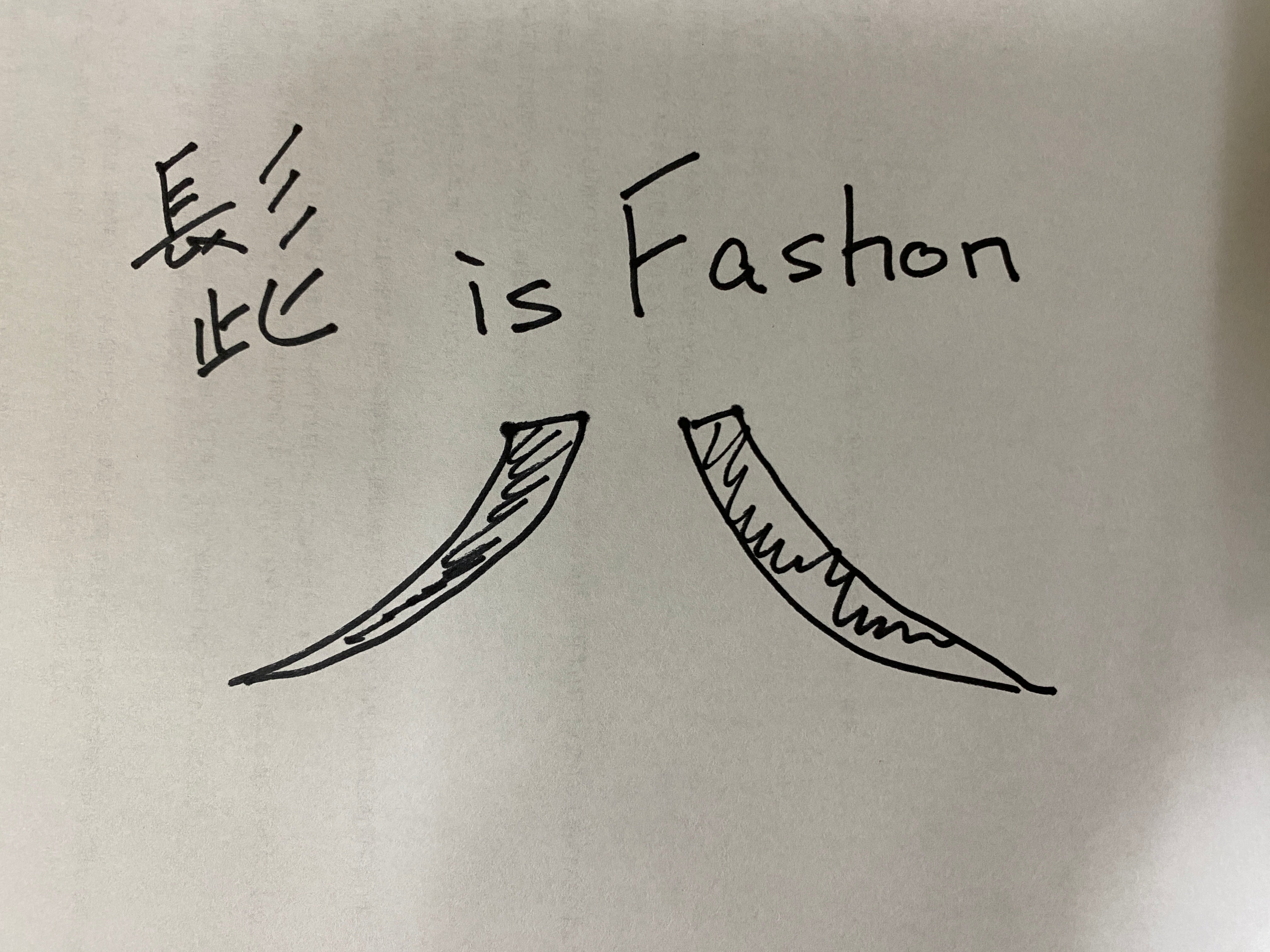 ヒゲがファッションを楽しくする!を見つけた