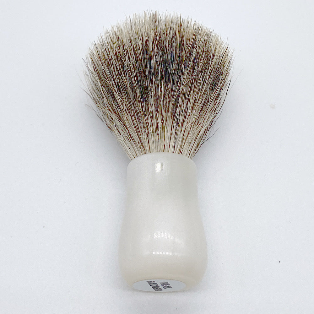 Mini -sized shaving brush white