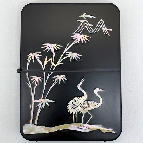A lucky item with a lucky ending, mother-of-pearl GOLD kit, 2 cranes