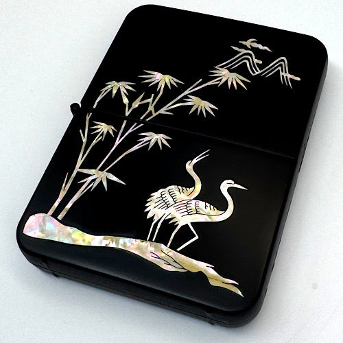 A lucky item with a lucky ending, mother-of-pearl GOLD kit, 2 cranes