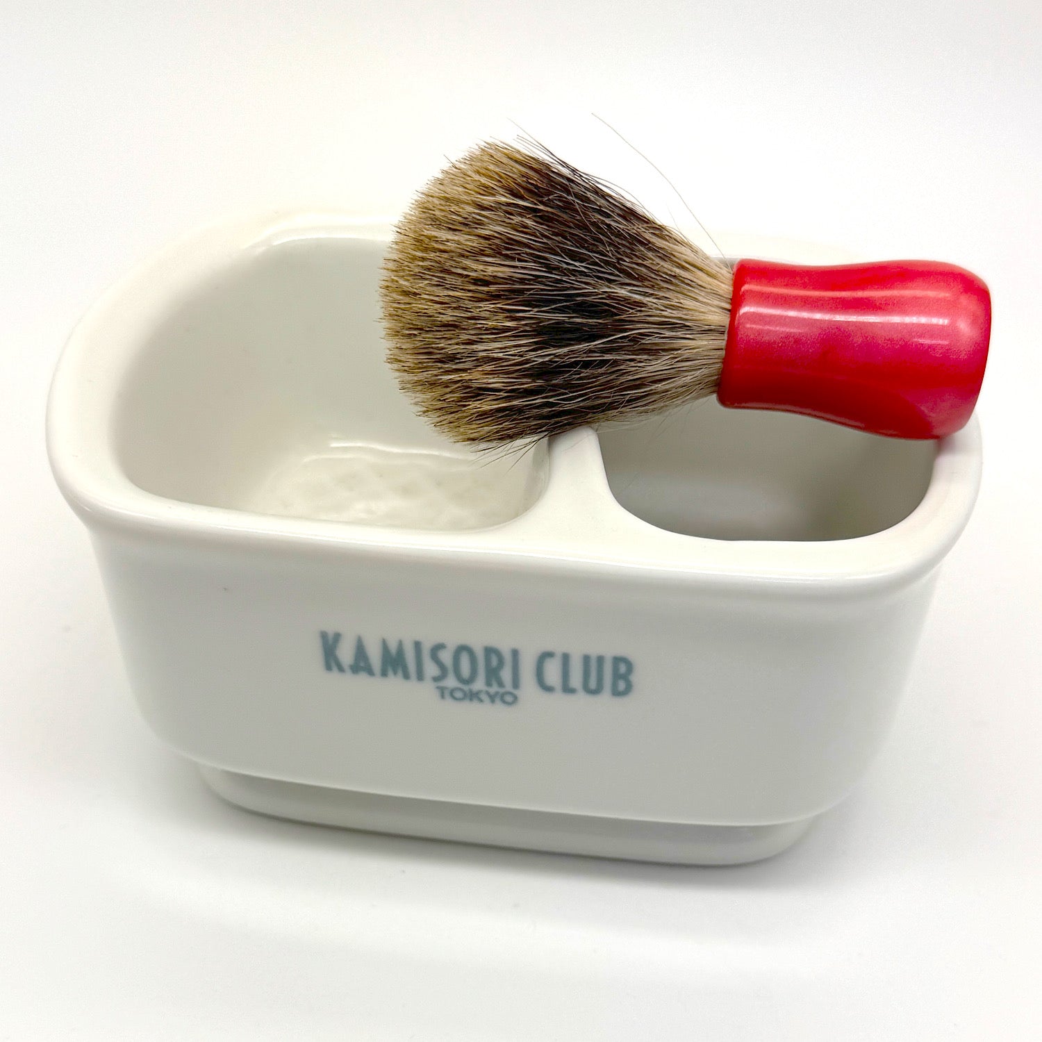 クラシカルシェービングスターターキット ミニサイズのシェービングブラシ インペリアルレッド 限定3pcs