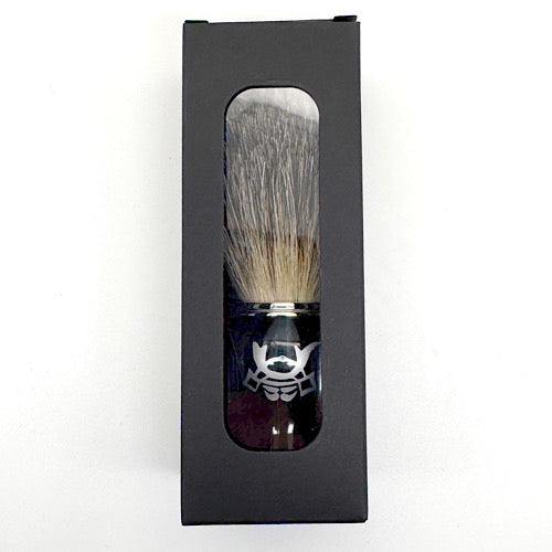 Spazzola per badger nero corvino KABUTO for REGALO (名入れ可) カップ付き (名入れ可) カップ付き