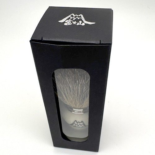 Spazzola per badger Puro bianco Mt.FUJI (名入れ不可) カップ付き for REGALO