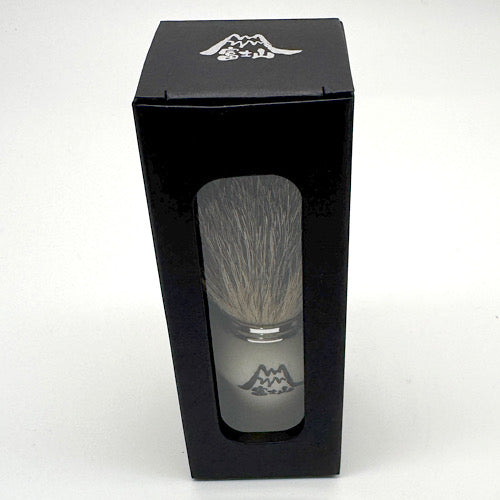 Spazzola per badger Puro bianco Mt.FUJI (名入れ不可) カップ付き for REGALO