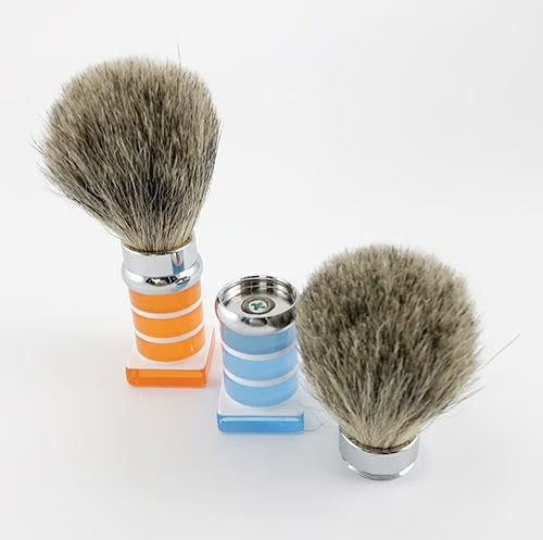 Replaceable badger brush (silver tip)