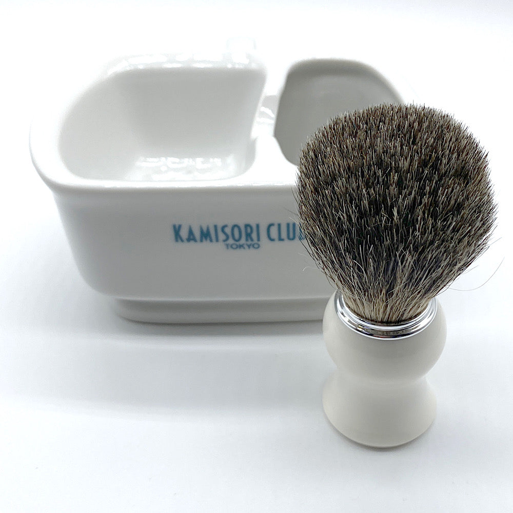 [Original gift] Starter kit starting here! Classical shaving kit (brush & cup)