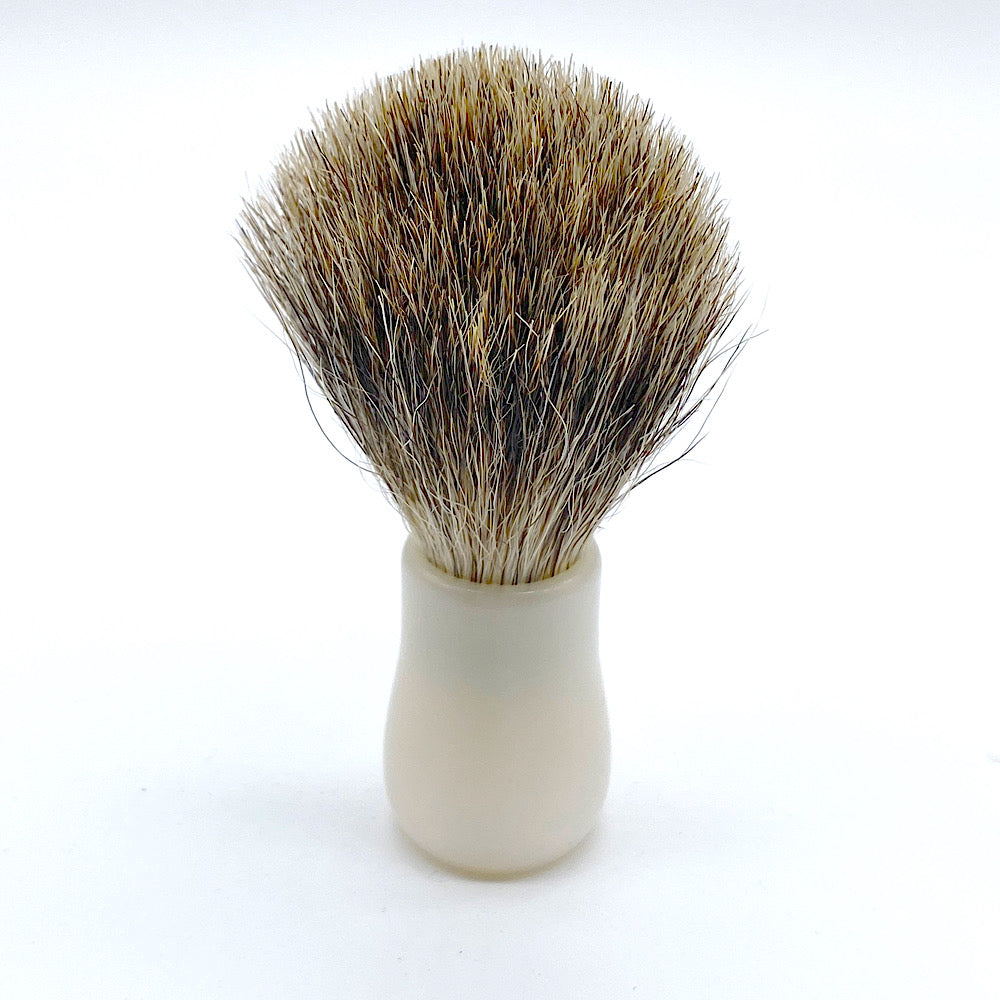 Mini -sized shaving brush white