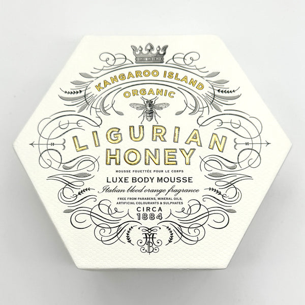 Rich scent, luxurious moisturizing Ligurian honey mousse