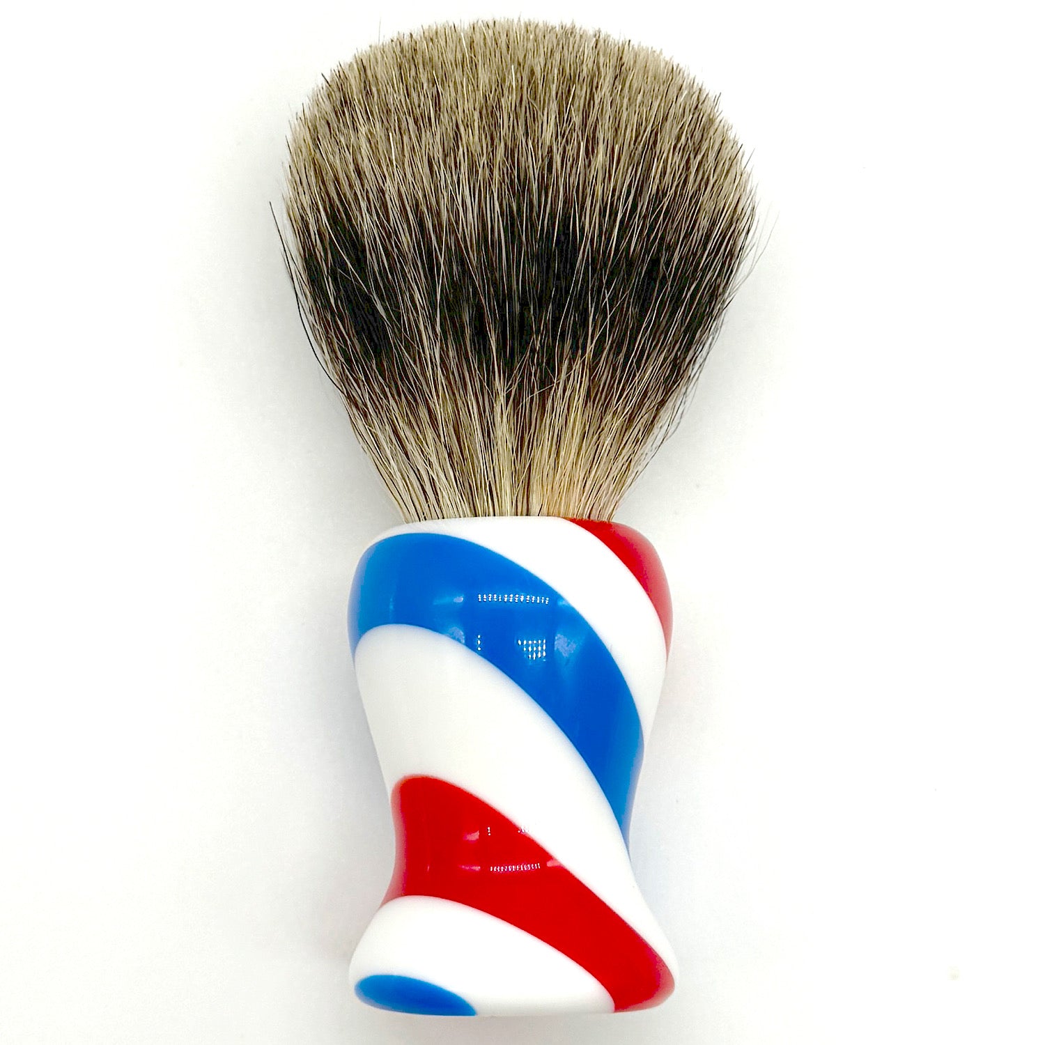 Sign pole color brushes familiar to barbershops