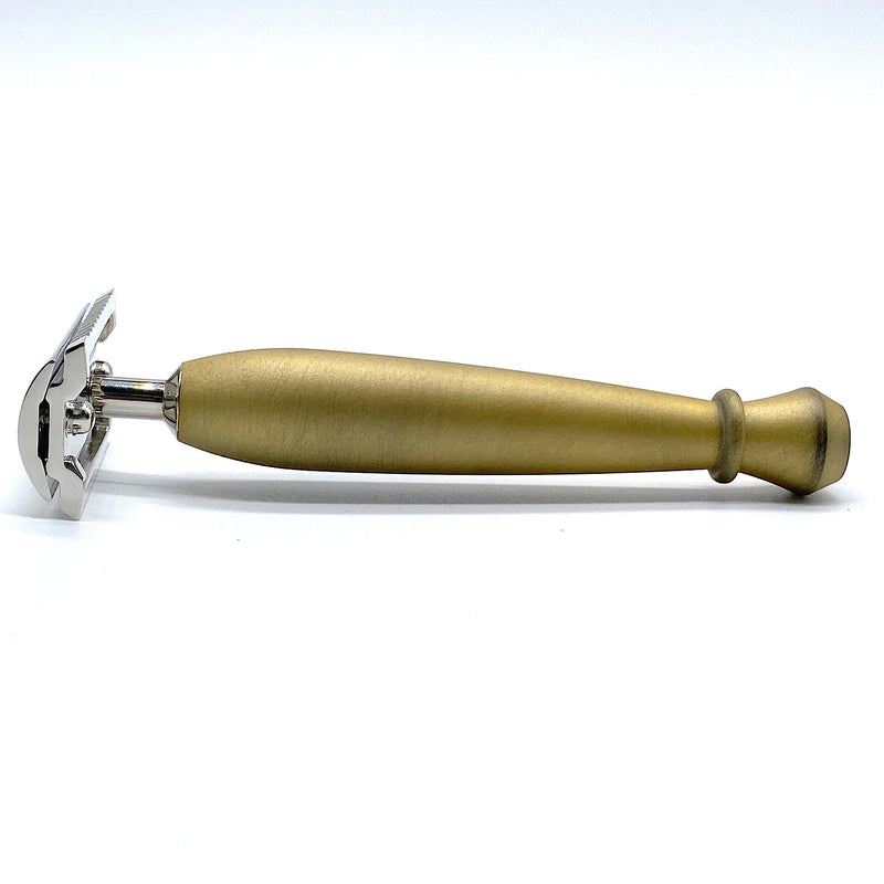 You can experience the shaving of your predecessor a century ago! That's such a razor! [Name insert/gift] OLD FLORENCE OTTONE INVECCHIATO SAFETY double -edged razor