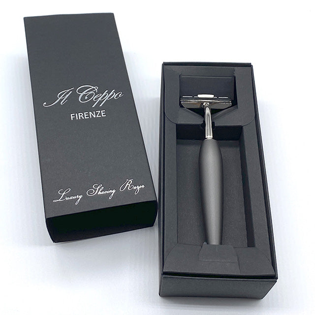 You can experience the shaving of your predecessor a century ago! That's such a razor! [Name insert/gift] OLD FLORENCE OTTONE INVECCHIATO SAFETY double -edged razor